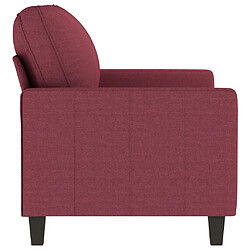 Acheter Maison Chic Canapé à 2 places,Sofa de Salon,Canapé droit Rouge bordeaux 120 cm Tissu -GKD435018