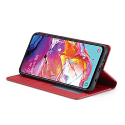 Wewoo Housse Coque Pour Galaxy A50 Forwenw Dream Series Oil Edge Fort Magnetism Étui en cuir à rabat horizontal avec support et fentes cartes et portefeuille et cadre photo rouge pas cher