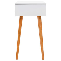 Acheter Helloshop26 Coiffeuse table de maquillage design meuble mobilier de chambre avec miroir 60 x 40 x 75 cm MDF blanc 02_0006292