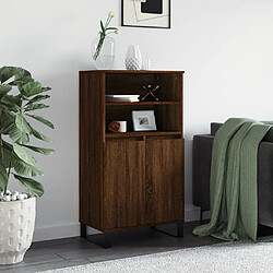 Maison Chic Buffet,Meuble de Rangement,commode pour salon,Cuisine Chêne marron 60x36x110 cm Bois d'ingénierie -MN97389