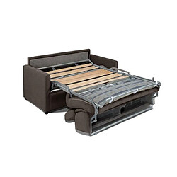 Avis Inside 75 Canapé convertible 3- ALLURE matelas mémory 20cm lattes 160cm microfibre marron