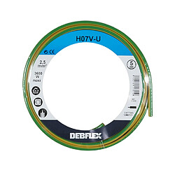 Debflex BOBINOT H07V-U 2,5 5M JAUNE / VERT