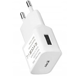 Riffi iLike ITC01 USB 1A Plug Charger Universel pour tous les appareils électroniques mobiles et domestiques 4,7-5,2 V Blanc