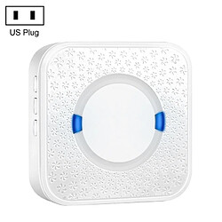 Wewoo P6 110dB Wireless IP55 Etanche Basse Consommation WiFi Récepteur de Doing-Dong Porte-objetsDistance de réception 300mPrise US Blanc