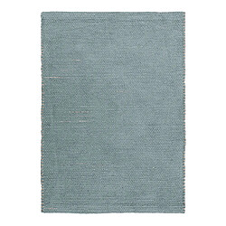 Thedecofactory ROSTYLE - Tapis artisanal en jute et coton chenille gris clair 120x170