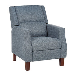 Beliani Fauteuil EGERSUND Tissu Bleu foncé