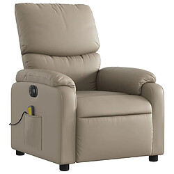 Avis Maison Chic Fauteuil Relax pour salon, Fauteuil de massage inclinable électrique cappuccino similicuir -GKD52519