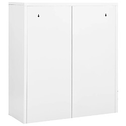 Acheter vidaXL Armoire de bureau Blanc 90x40x102 cm Acier