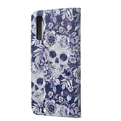 Avis Wewoo Housse Coque Étui en cuir à rabat horizontal 3D avec Motif crâne et de fleurs pour Galaxy A50avec support et logements cartescadre photo et portefeuille