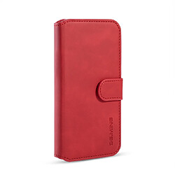 Wewoo Coque Étui à rabat côté huile rétro avec support logements pour cartes et portefeuille iPhone 11 Pro rouge