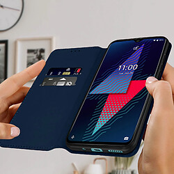 Avis Avizar Étui Wiko Power U30 Clapet Portefeuille Fonction Support Vidéo bleunuit