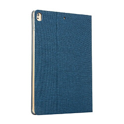 Etui en PU tissu avec support bleu pour votre Apple iPad 10.2 (2019)