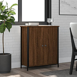 vidaXL Buffet chêne marron 70x30x80 cm bois d'ingénierie