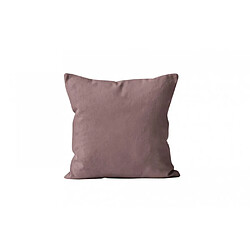 Housse de coussin unie 60x60 cm ALIX rose, par Soleil d'ocre