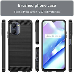 Htdmobiles Coque pour Realme C33 - housse etui silicone gel carbone + film ecran - NOIR