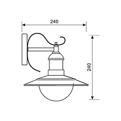 Acheter Lanterne murale rustique à LED E27 applique jardin façade extérieur maison entrée 230V