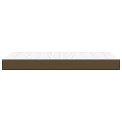 Avis Maison Chic Matelas de lit à ressorts ensachés, Matelas doux Marron foncé 100x200x20 cm -GKD11597