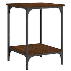 Acheter vidaXL Table basse chêne marron 40x40x55 cm bois d'ingénierie