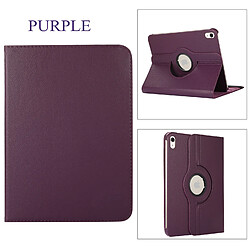 Xeptio Housse violette Apple iPad 10,9 pouces 2022 rotative 360 degres - Etui violet coque protection iPad 10eme generation - Accessoires pochette iPad 10