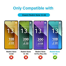 Acheter Htdmobiles Coque pour Xiaomi Redmi Note 13 4G - housse etui silicone gel fine + film ecran - TRANSPARENT TPU