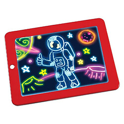 Wewoo Tableau d'écriture LED 3D Magic Drawing Pad Creative enfants dessin jouets Rouge