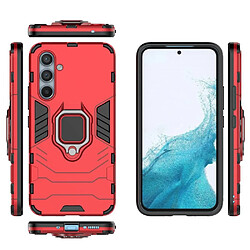 Htdmobiles Coque pour Samsung Galaxy A54 5G - housse etui rigide anti choc + film ecran - ROUGE