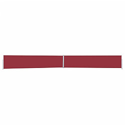 Maison Chic Auvent latéral rétractable de balcon | Store extérieur | Auvent solaire de patio 170x1200 cm Rouge -GKD19729