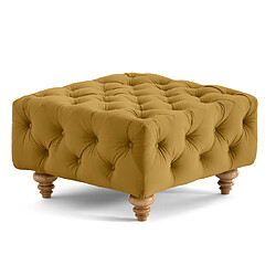 Avis Lisa Design Walter - pouf chesterfield en velours - pieds bois