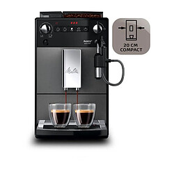 Machine a café - MELITTA - Avanza F270-100 - Réservoir d'eau 1,5 L - Réservoir a grains 250 g - 1450 W - Gris titanium pas cher