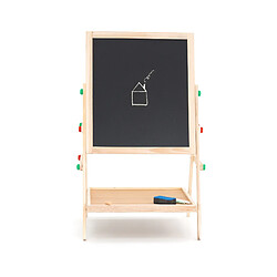 Tableau Aimanté et Tableau à Craie 2 en 1 Montessori Robincool Harvard 41x35x65 cm Bois Écologique et Accesoires Inclus pas cher