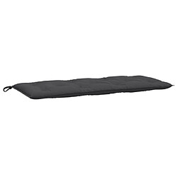 vidaXL Coussin de banc de jardin anthracite mélangé 120x50x7 cm tissu