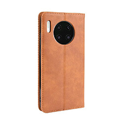 Acheter Wewoo Housse Coque Boucle magnétique rétro Crazy Horse Texture en cuir à rabat horizontal pour Huawei Mate 30avec support et fentes cartes et cadre photo marron