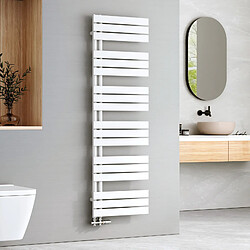 EMKE Radiateur Panneau, Sèche-serviette eau Chaude, Porte-Serviettes Pour Le Chauffage de la Salle de Bain, Chauffe Serviettes à Température Constante, 160x50cm, 794W, Blanc