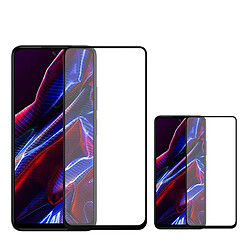 Kit 2 Verre Trempé À Couverture Complète Premium Phonecare Compatible avec Oppo A3 4G - Transparent/Noir