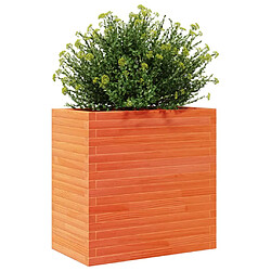 Avis vidaXL Jardinière cire marron 70x40x68,5 cm bois de pin massif