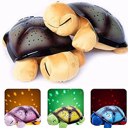 Universal Lovely Turtle Design LED Night Light Star Projector (marron)