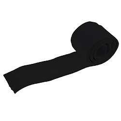 1 mètre 30mm élastique spandex bande de satin cheveux cravates accessoires noir