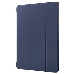 Etui en PU avec trois volets bleu foncé pour votre Apple iPad Air 2