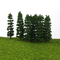 Avis 120 pcs Plastique Sapin Train Miniature Paysages Paysage Ho 1: 100