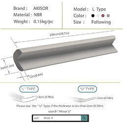 Akisor Protection D'angle Et De Bord Très Longue De 2.3 M [Protection D'angle De 2,0 M + 4 Protection D'angle], Blanc pas cher