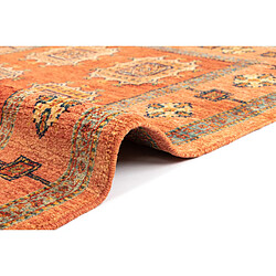 Vidal Tapis de laine 165x105 orange Kashkuli pas cher