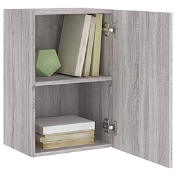 Acheter vidaXL Meuble TV mural sonoma gris 40,5x30x60 cm bois d'ingénierie