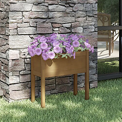 Maison Chic Jardinière,Bac à fleurs - pot de fleur Marron miel 70x31x70 cm Bois de pin massif -GKD69131