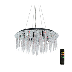 Luminaire Center Suspension LED Tropez Chrome poli, multicolore