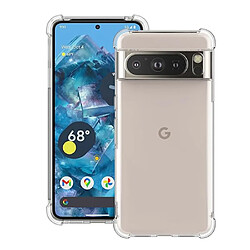 Xeptio Coque protection pour Google Pixel 8 Pro 5G Souple Transparente Bumper en Gel TPU avec bords renforcés