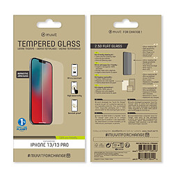 Muvit Protection d'écran pour Apple iPhone 13 / 13 Pro Anti-rayures Transparent