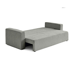 Bestmobilier Topaze - canapé 3 places - convertible avec coffre - en tissu velours relief