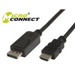 Avis Disney MicroConnect DP-HDMI-200 Câble HDMI 2 m Noir