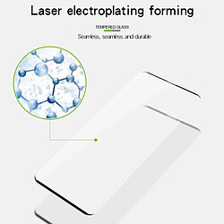 Wewoo 9H Film de verre trempé plein écran pour cintrer la chaleur en 3D pour Galaxy S10 Plus (Noir) pas cher