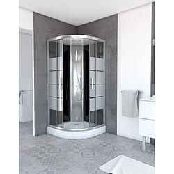 Aurlane Cabine de douche quart de cercle